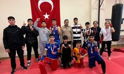 Wushu-KickBox takımından 9 altın ve 2 gümüş madalya